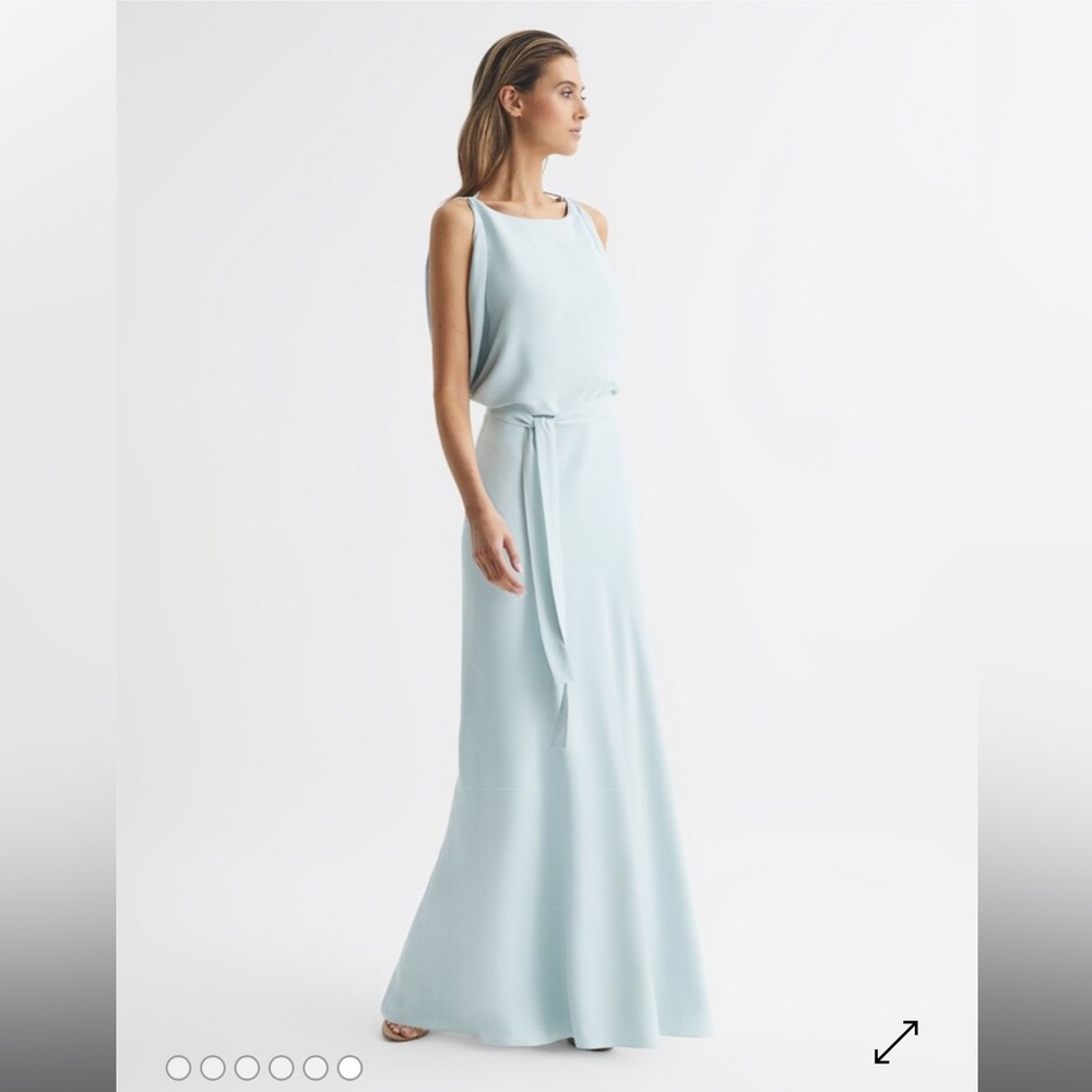 Reiss Ida Light Blue Maxi Dress